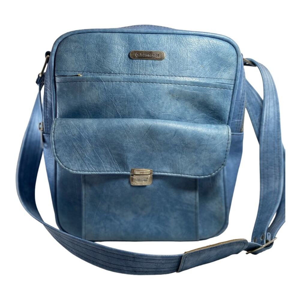 Samsonite Vintage Sonora Travel Carry On Luggage Blue Bag